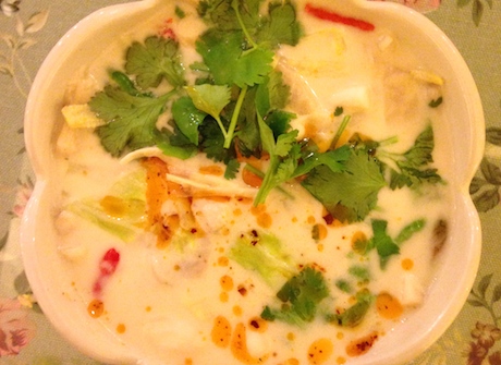 This mushroom Tom Kha ticked all the boxes and was packed with flavour.