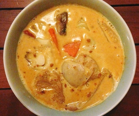 Massaman curry at Anchan Vegetarian Restaurant