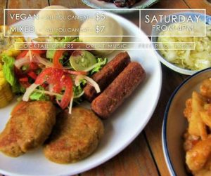 vegan BBQ at Hangout in Siem Reap