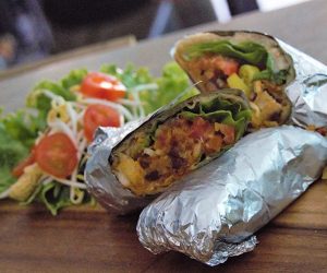 Vegan Burrito at Green Go Siem Reap