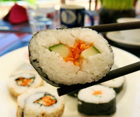 vegan sushi at Victoria Hoi An Beach Resort