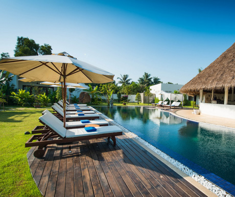 there are 3 pools to choose from at Navutu Dreams in Siem Reap