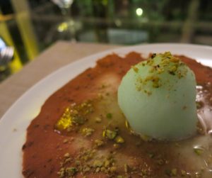 delicious vegan dessert at Tide