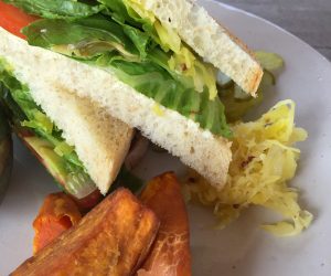The Beige vegan sandwich at breakfast