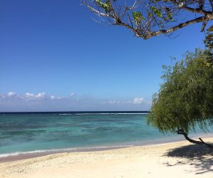 Deserted beach on Gili Trawangan