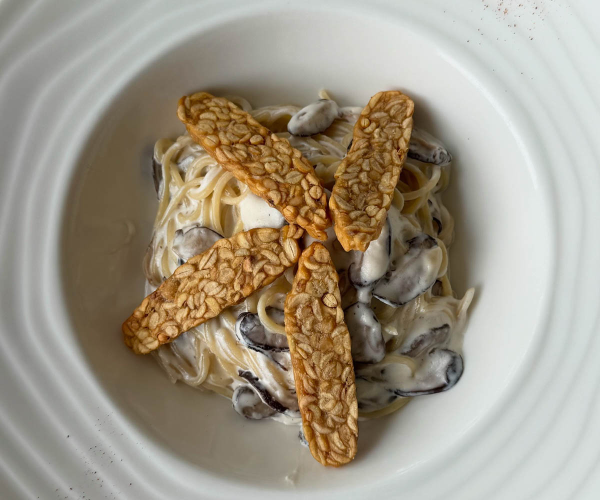 Harvests vegan carbonara