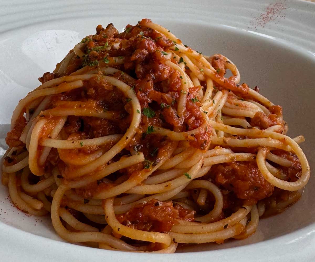 Harvests vegan spag bol
