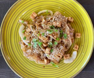 Hey Bong vegan cumin tofu noodles