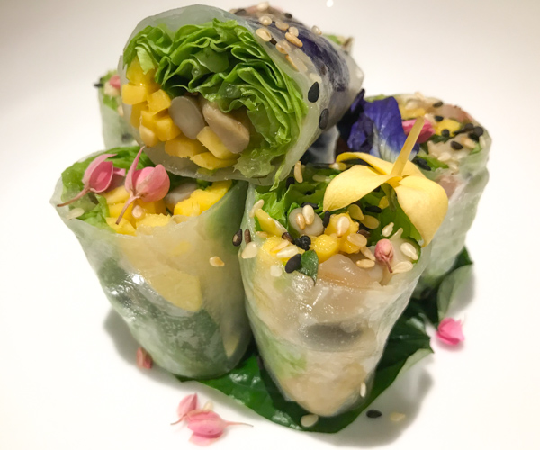 Bangkok Marriott Marquis – Vegan Fresh Spring Rolls Bangkok Marriott Marquis - Vegan Fresh Spring Rolls