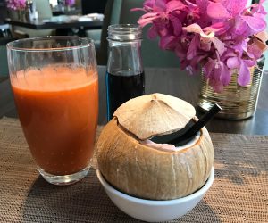JW Marriott Bangkok breakfast juices