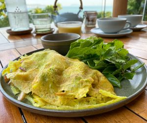 Six Senses Krabey Island breakfast banh chao