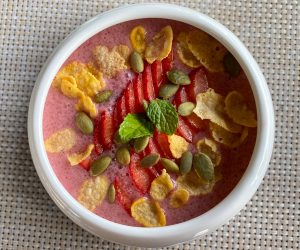 Amber Kampot vegan smoothie bowl