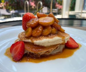 Bensley Collection Siem Reap - vegan pancake stack