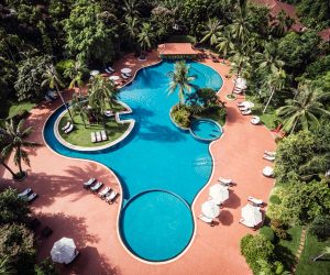 Sofitel Angkor aerial view pool