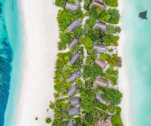 LUX Maldives Aerial Beach