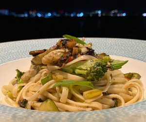 vegan pasta at Kurumba Maldives