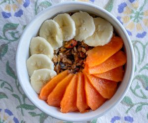 Tiger Mountain granola and fruit
