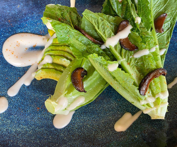 Six Senses Ninh Van Bay vegan caesar salad
