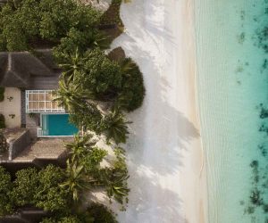 Six Senses Kanuhura Two Bedroom Beach Villa aerial
