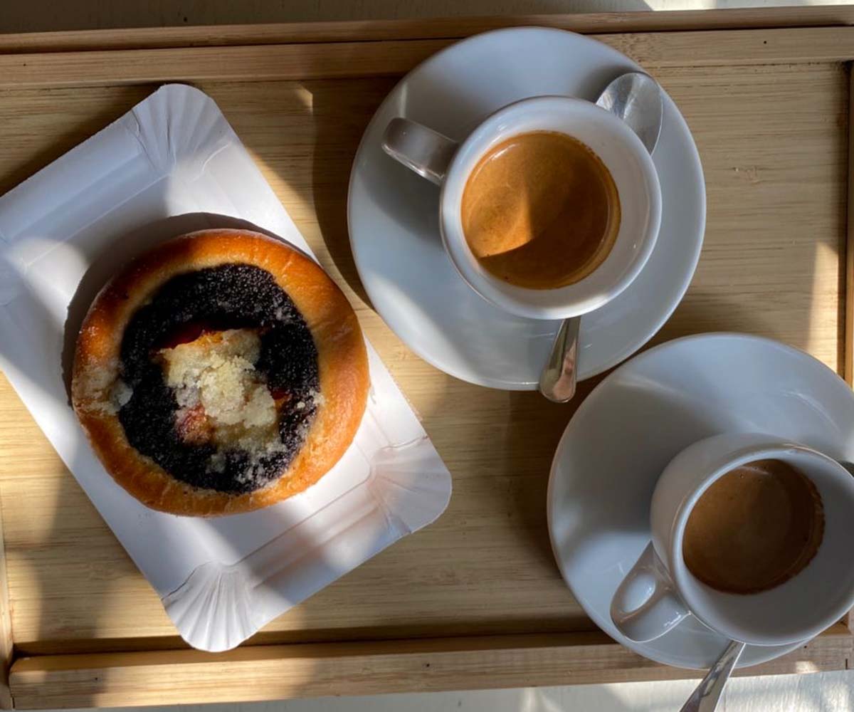 vegan prague kolache and coffee