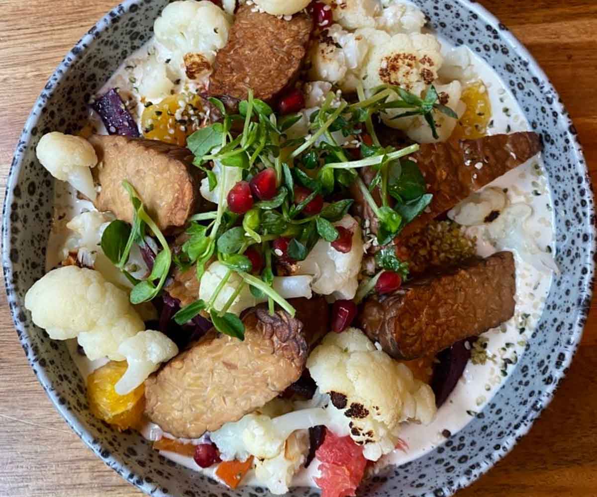 vegan prague palo verde tempeh salad