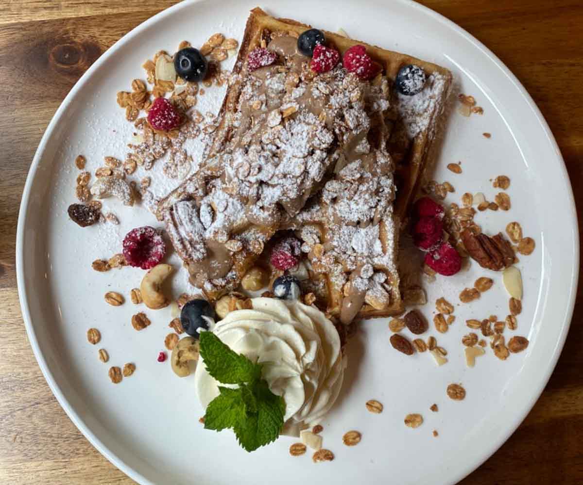 vegan prague salvator hotel waffles