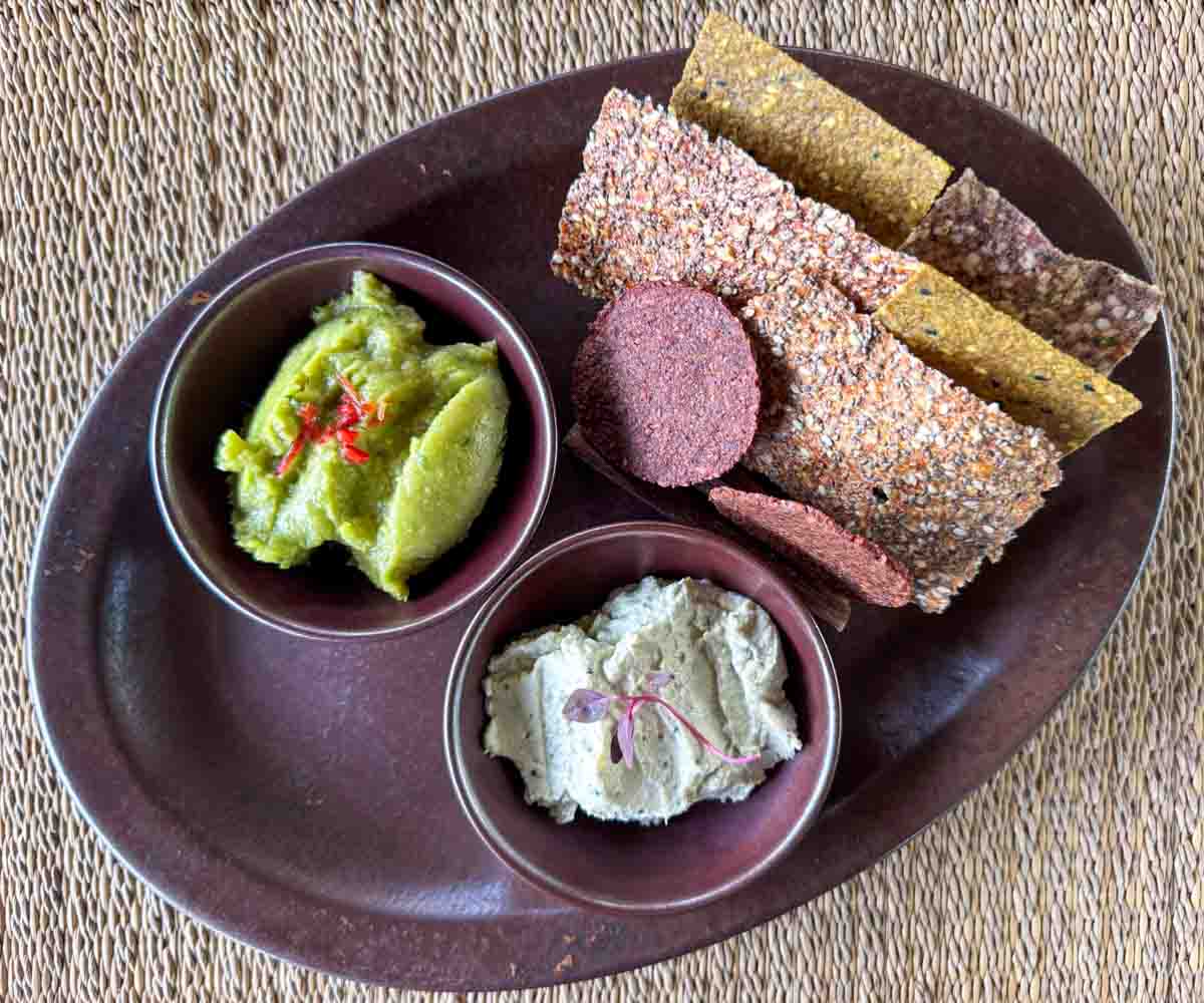 Kamalaya vegan cheese platter Kamalaya vegan cheese platter