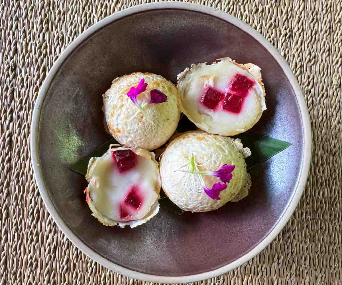 Kamalaya vegan khanom krok Kamalaya vegan khanom krok
