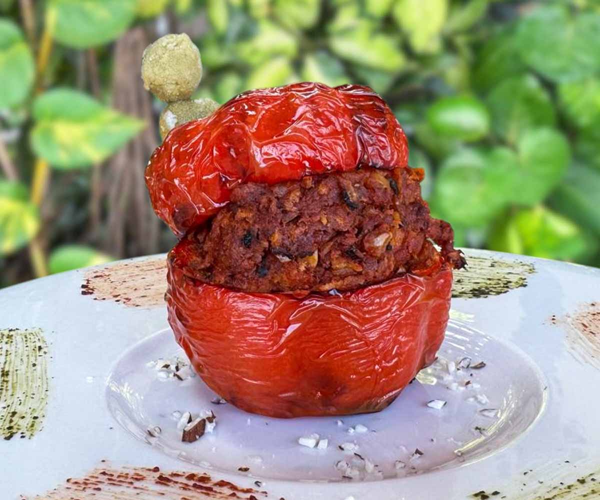 Kapuhala vegan stuffed pepper Kapuhala vegan stuffed pepper