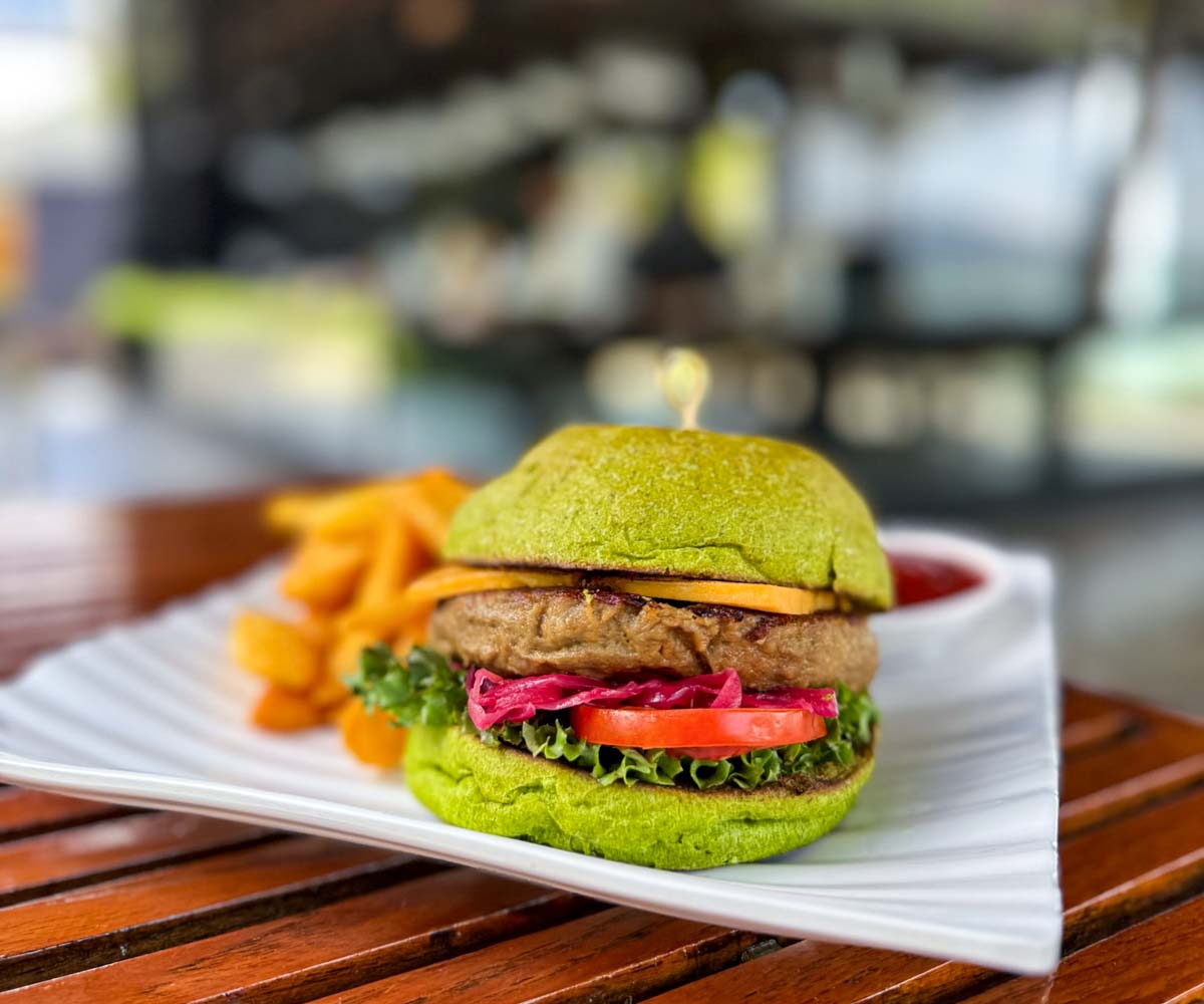 W Koh Samui vegan burger W Koh Samui vegan burger