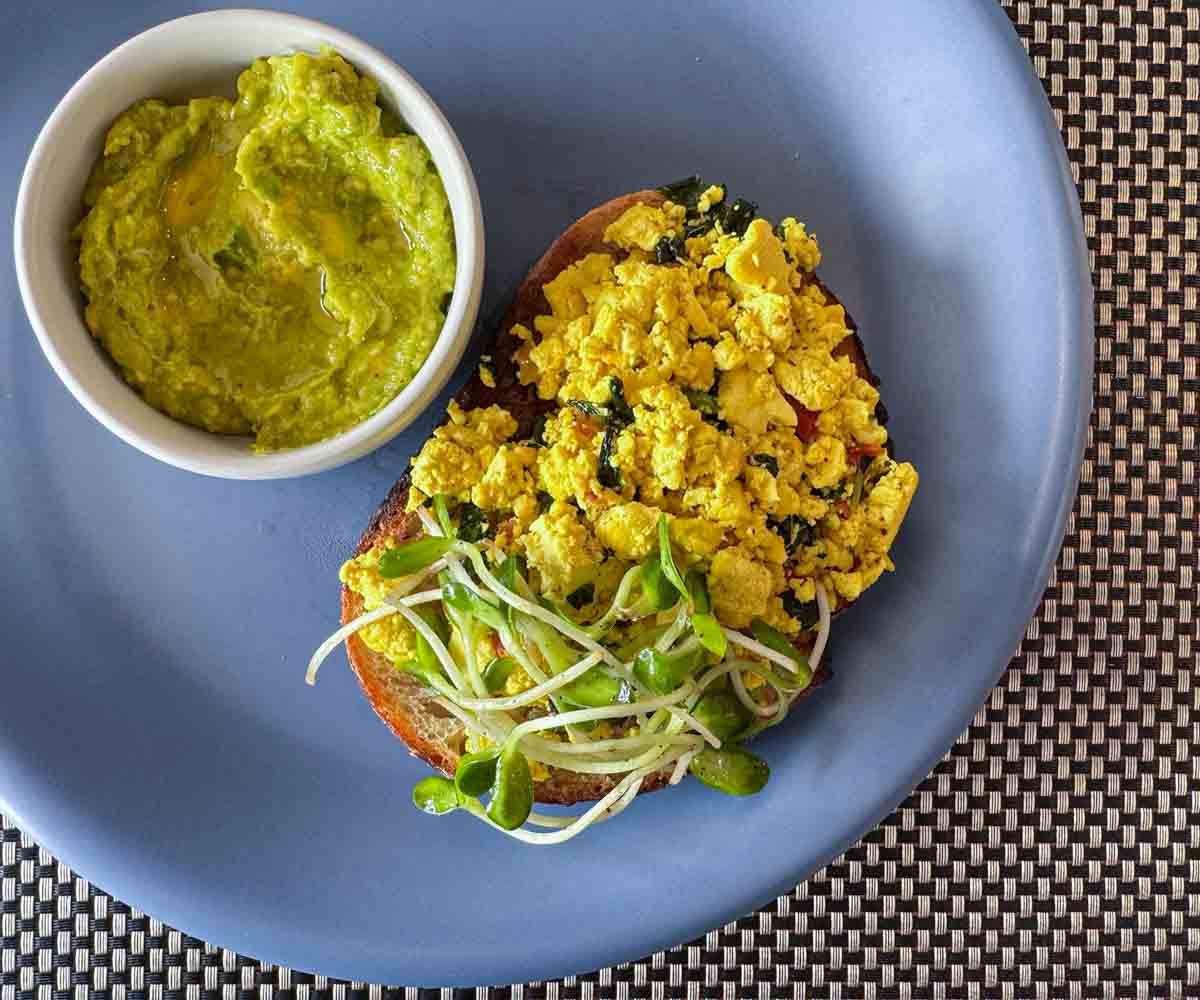 W Koh Samui vegan tofu scramble W Koh Samui vegan tofu scramble