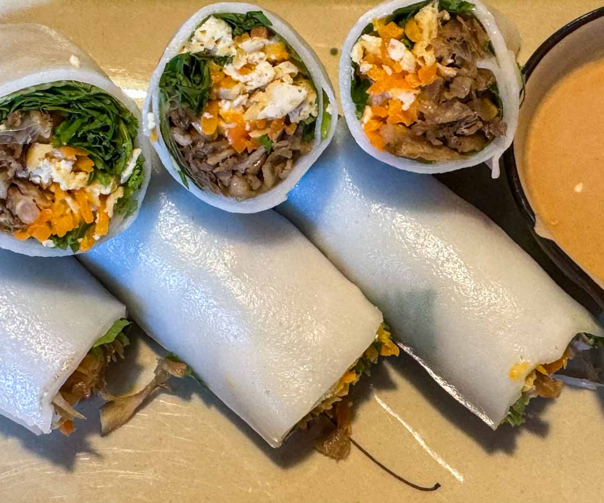 vegan Hanoi pho rolls